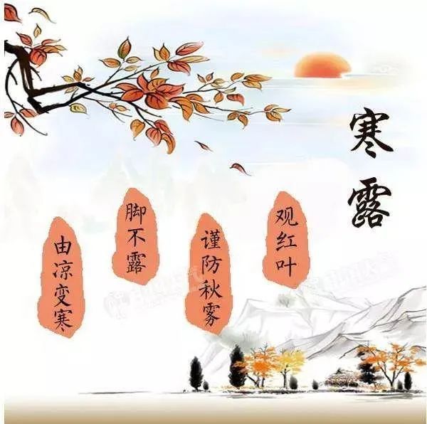 暖心的寒露节气快乐祝福语精选 寒露问候发朋友圈的说说带图片