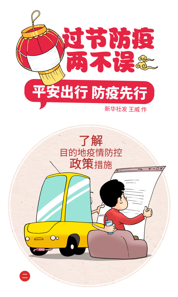 (图表·漫画)【祖国颂】过节防疫两不误——平安出行