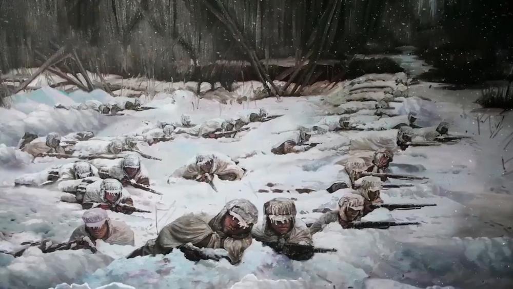 《长津湖》之战:战争太残酷,125名战士冻成冰雕