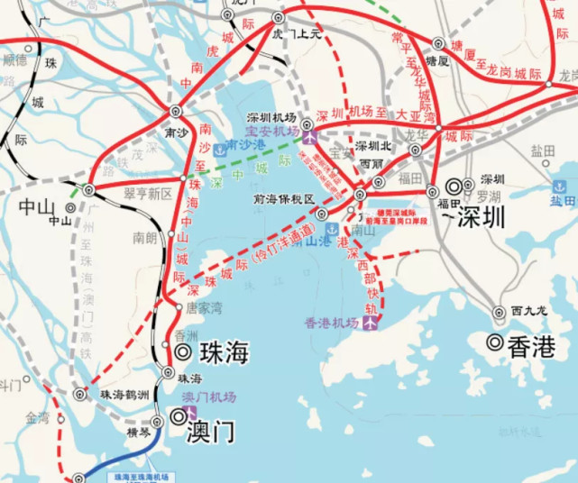 港珠澳大桥"单y"变"双y",深珠通道,"新深中通道"