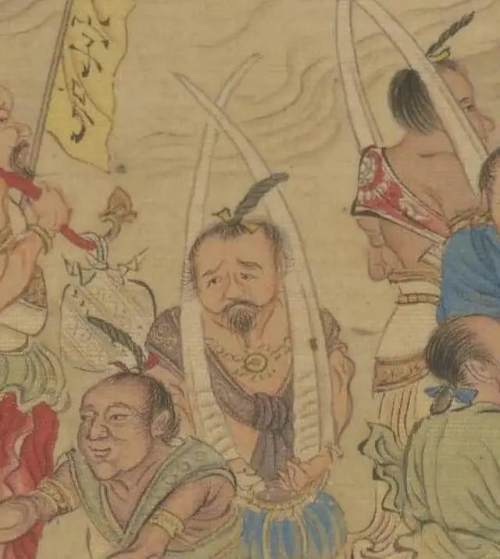 走进京城朝贡的场景各个国家的使臣这幅画画的是古代朝廷讲政治,更讲