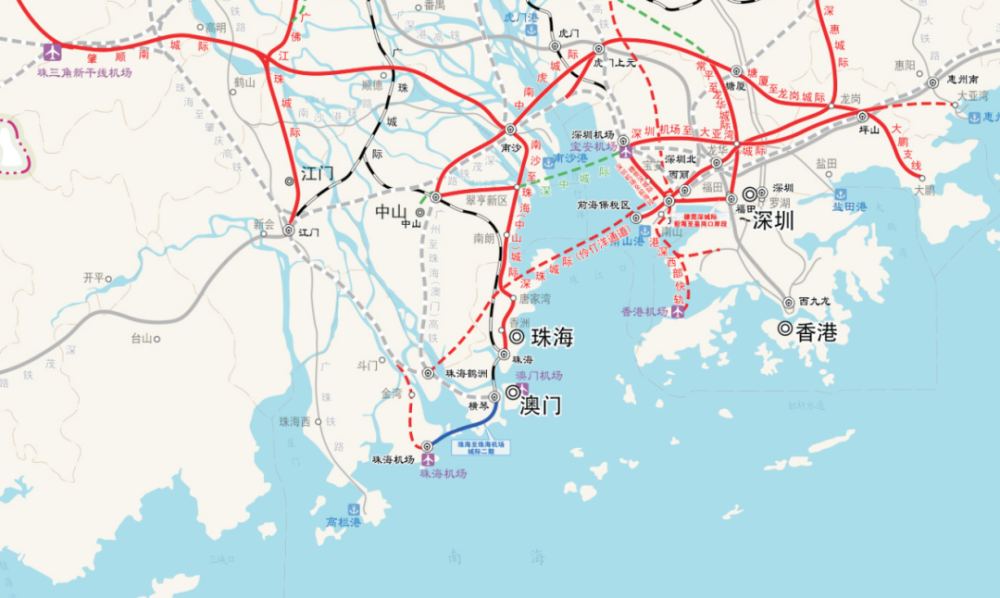 珠海鹤洲高铁站综合交通枢纽