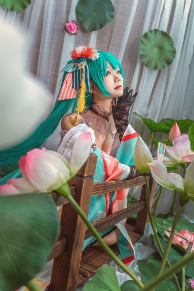 初音和风舞娘cos