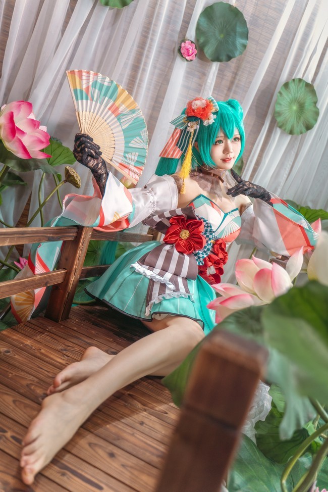 初音和风舞娘cos
