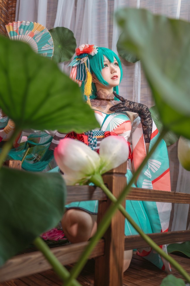 初音和风舞娘cos