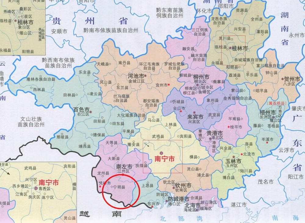 广西的区划调整,我国5个自治区之一,为何有14个地级市