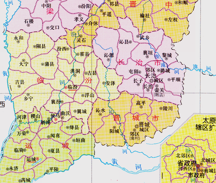 山西省的区划调整11个地级市之一运城市为何有13个区县