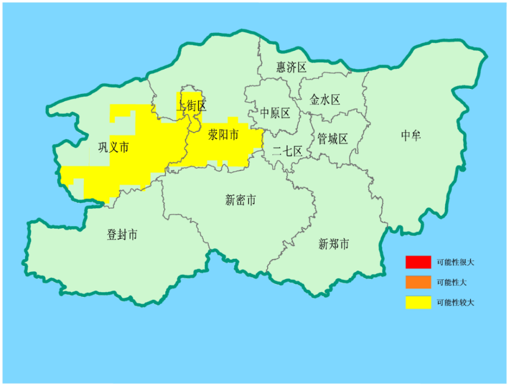 注意郑州市发布地质灾害预报预警