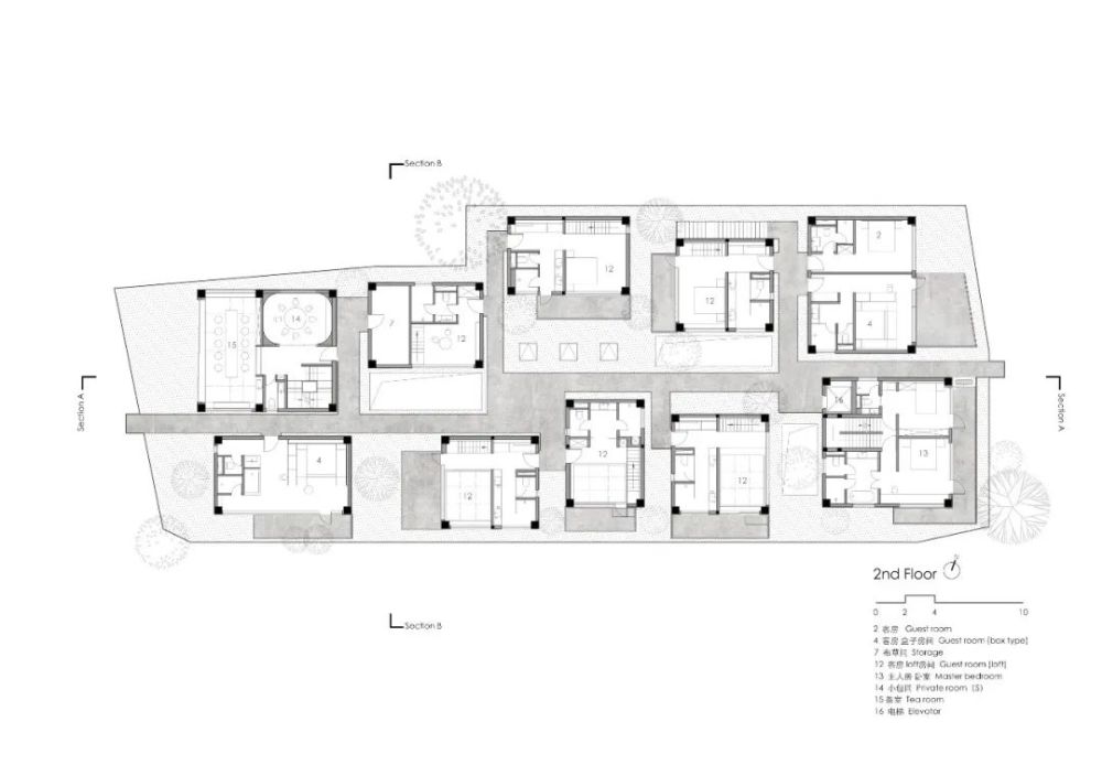 平面图剖面图剖面图模型模型项目信息项目名称:江南半舍民宿建筑设计