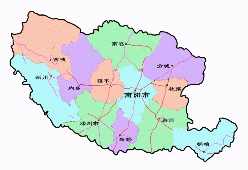 宛城与新野(宛城在如今南阳市内)