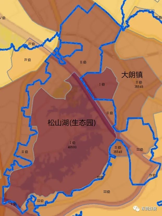 东莞官方发布各镇街房价地图!