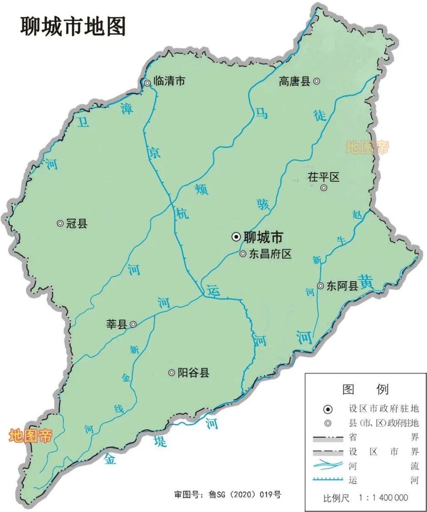 17张地形图快速了解山东省各市