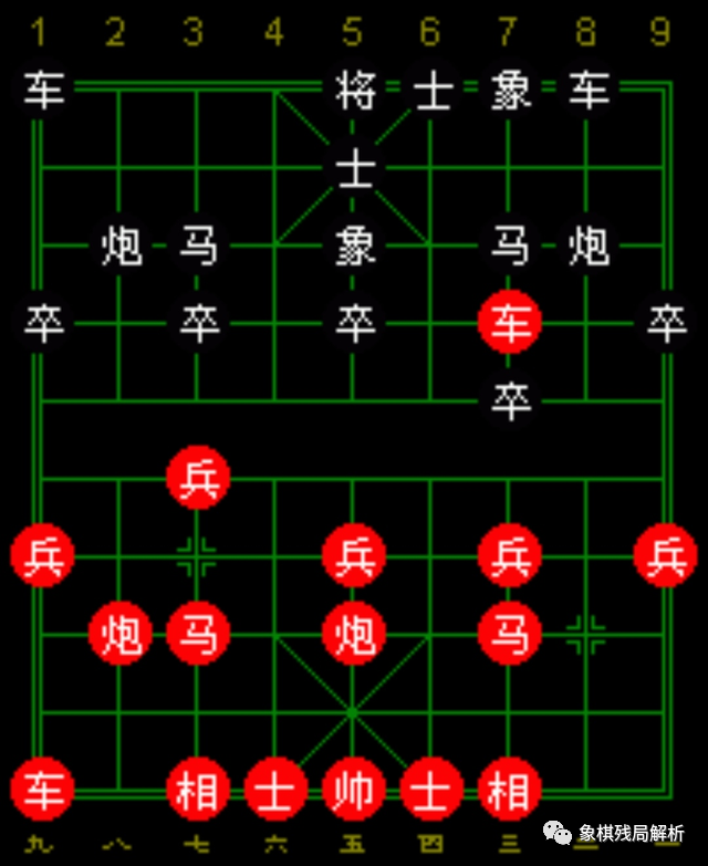 象棋布局中炮过河车进七兵对屏风马老式弃马局