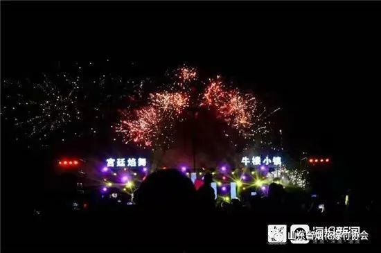 宫廷烟花夜游季在济宁牛楼小镇魅力