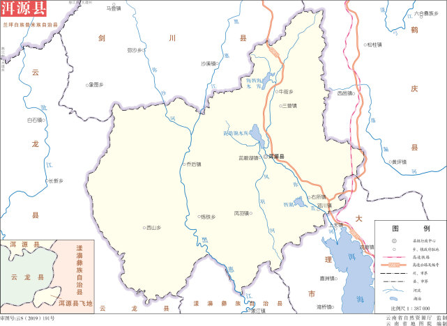 剑川至炼铁段路线总体走向为由北向南布设,炼铁至洱源段路线总体走向
