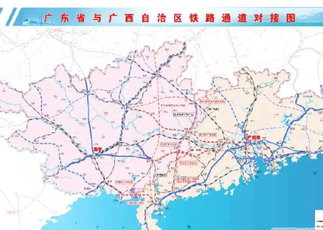 前段时间广西对外公布了"十四五"时期的铁路规划图,让人颇为失望的是
