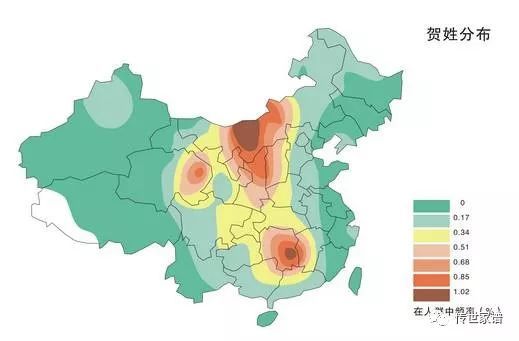 冶氏人口分布_中国姓氏分布图曝光 看看你的姓在哪