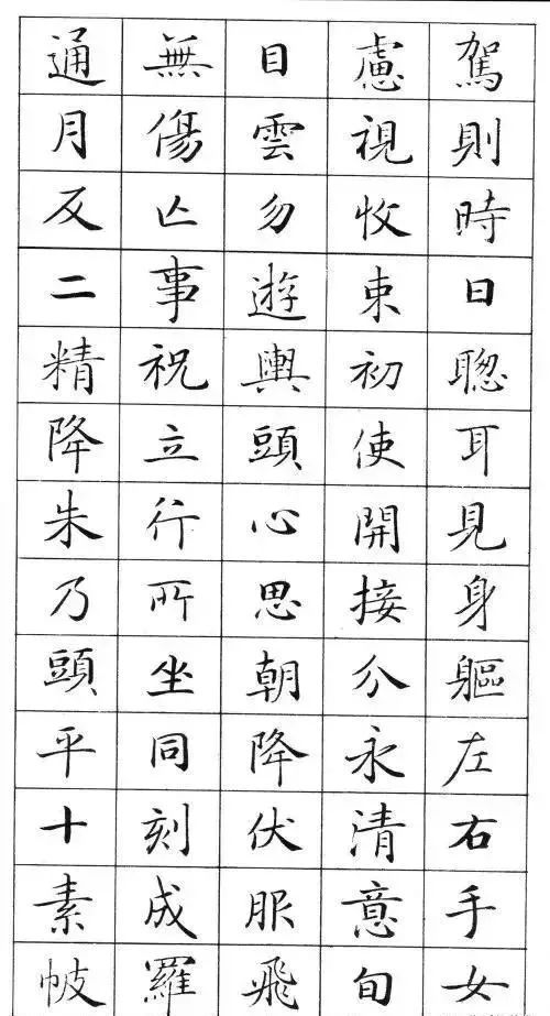 这十份楷书颜值最高!美醉人!(值得收藏)
