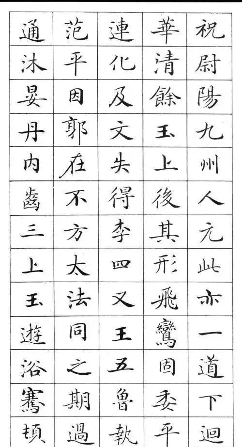 这十份楷书颜值最高!美醉人!(值得收藏)