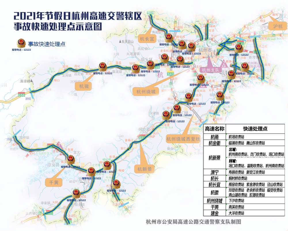 临安服务区,龙岗服务区,s14杭长宜高速径山服务区等受旅游自驾车辆