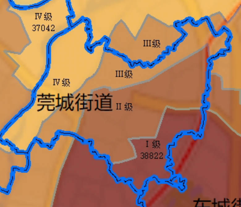 莞城街道:38822元㎡