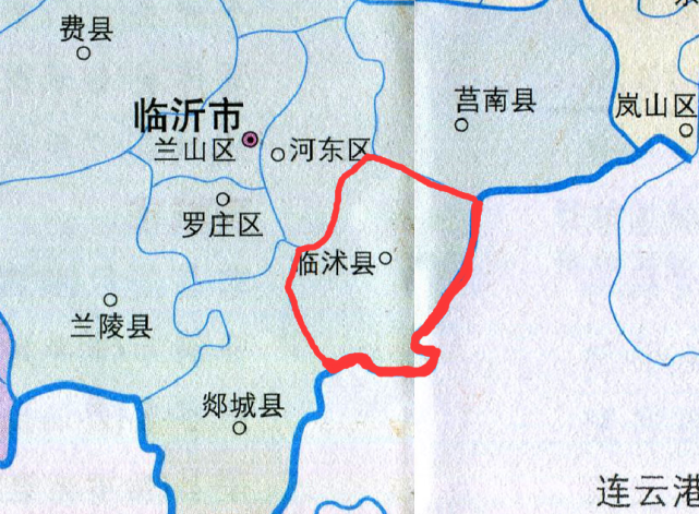 南接东海县,西交郯城县,北连河东区,莒南县,在历史悠久的山东省是极为