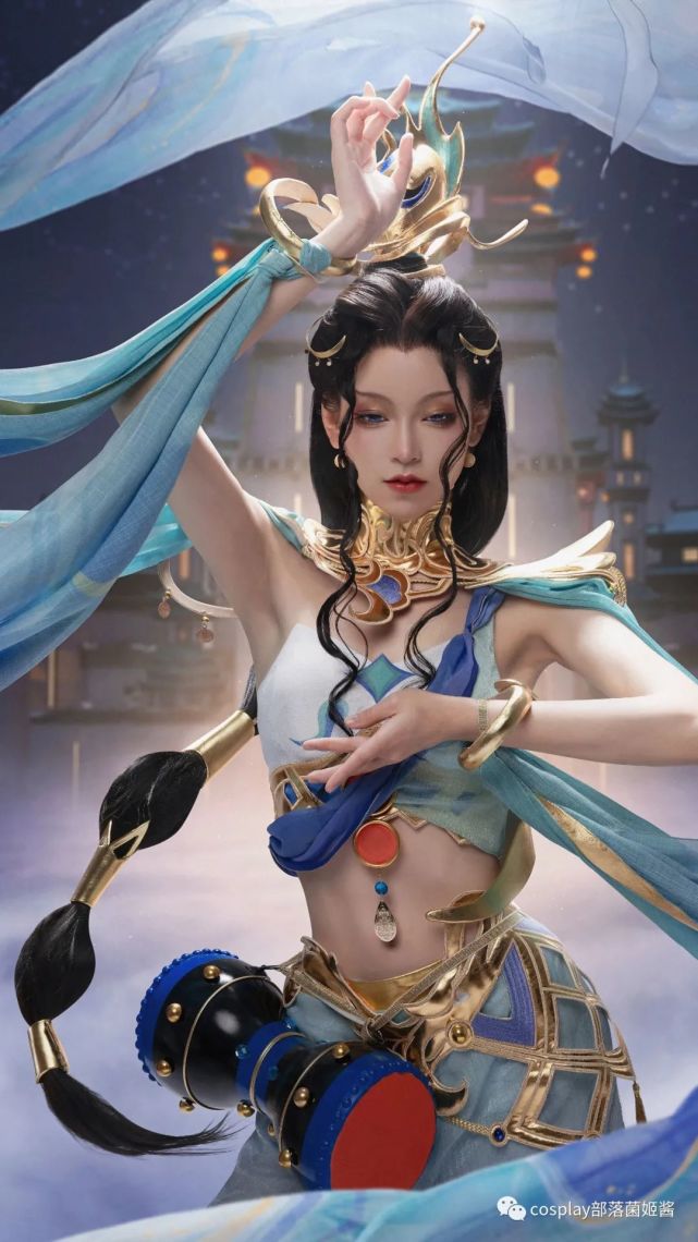 cos:王者荣耀遇见胡旋.貂蝉cos正片@故人面具