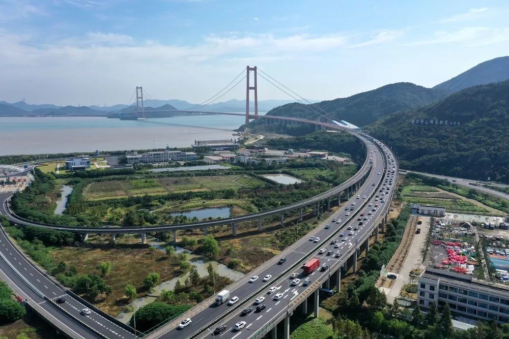 舟山跨海大桥返程流量增加!注意进出岛高峰时段和这些易堵路段