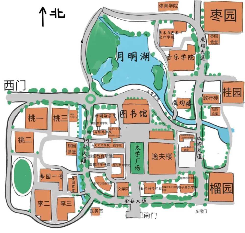 为新生"指路"!河南各高校手绘地图大赏来了