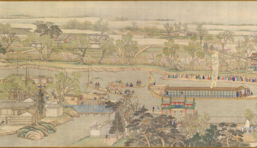 乾隆南巡图中国国家博物馆藏1795年英国开始建造旁特基西斯特高架输