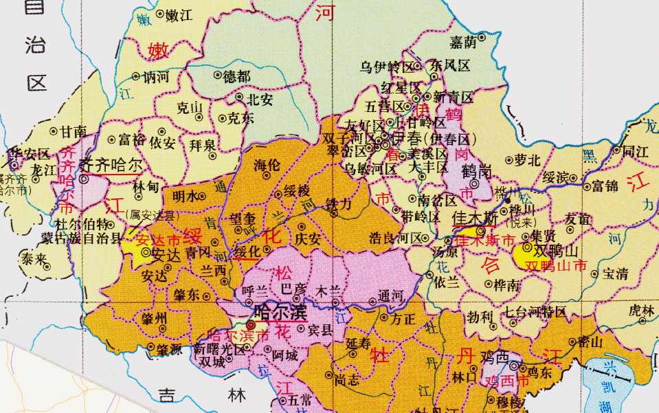 黑龙江省的区划调整,全国23个省之一,为何有12个地级市?