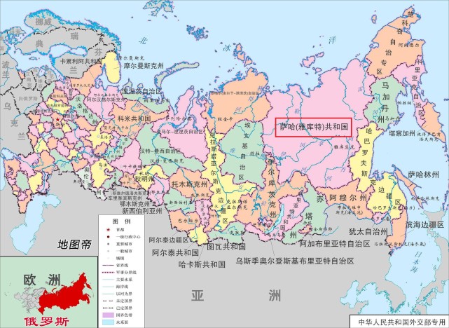 35万平方千米,是俄罗斯面积最大的共和国,也是世界面积最大的一级行政