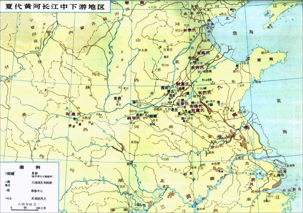 夏朝方国地图史书没有记载后来有施氏的历史,夏朝灭亡后,有施氏可能