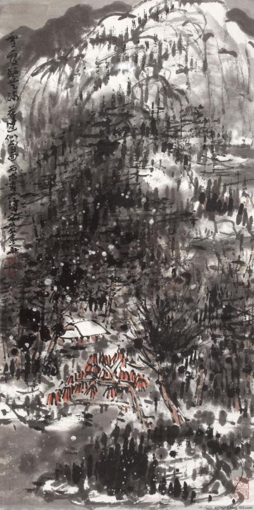 从实力派山水画名家崔如琢陈家泠朱祖国作品中品味山水之美