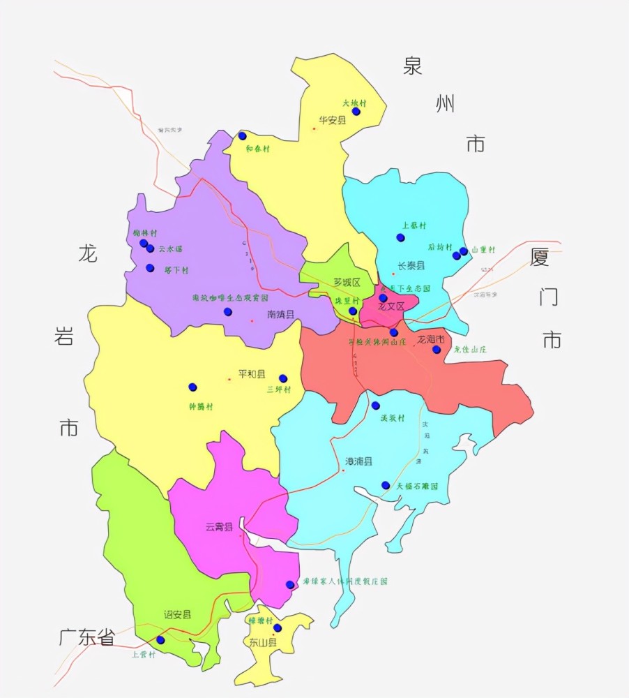 福建省的区划调整9个地级市之一漳州市为何有11个区县