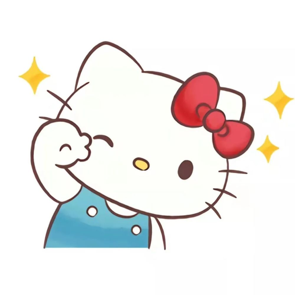 可可爱爱的hello kitty头像卡通动漫图源网络侵删|头像潮图绘集整理