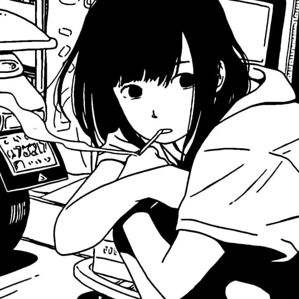 黑白动漫女头