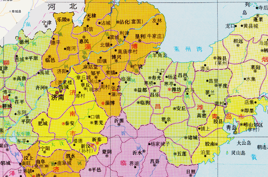 山东省的区划调整16个地级市之一淄博市为何有8个区县