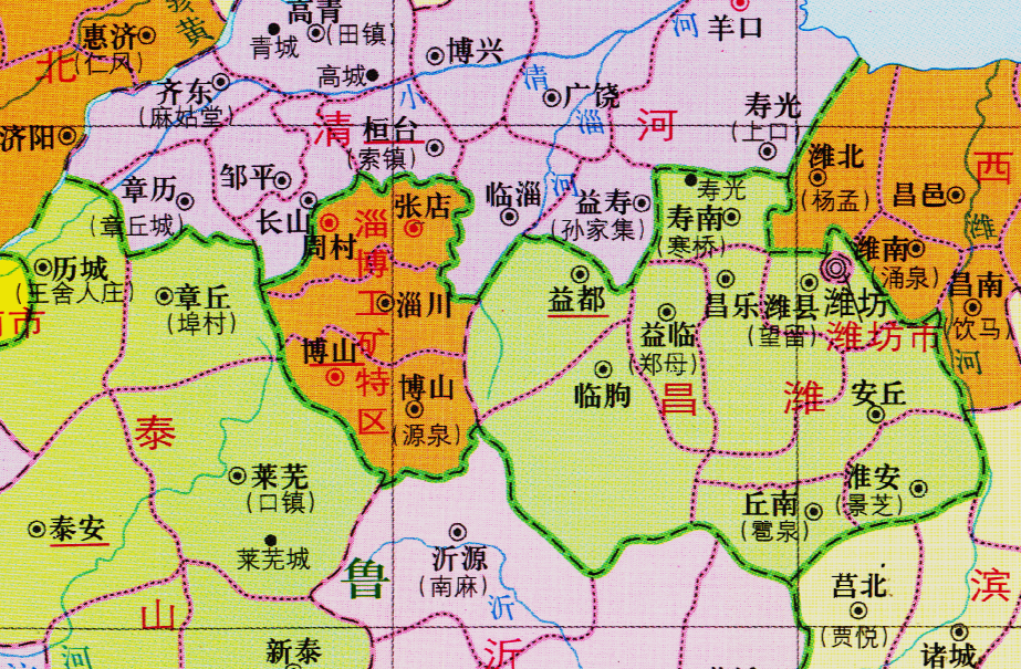 山东省的区划调整16个地级市之一淄博市为何有8个区县