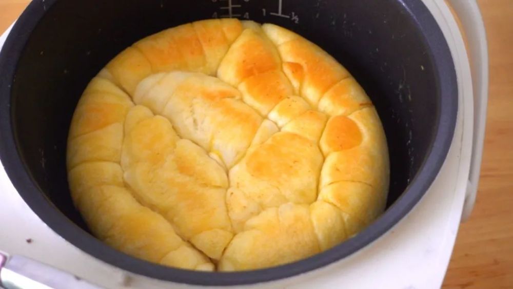 不要烤箱电饭锅做盐面包的方法手工揉面无器械