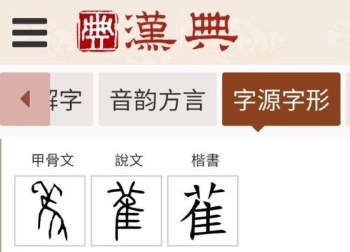 说文解字甲骨文里的猫头鹰