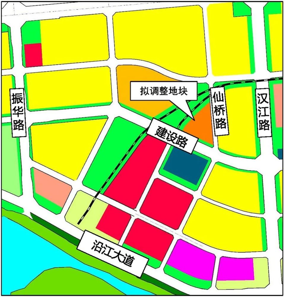 拟调整地块位于 樊城区规划仙桥路以西,建设路以北,原襄阳热电厂以东.