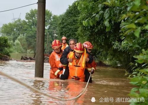 山西暴雨救援现场让人感动的瞬间