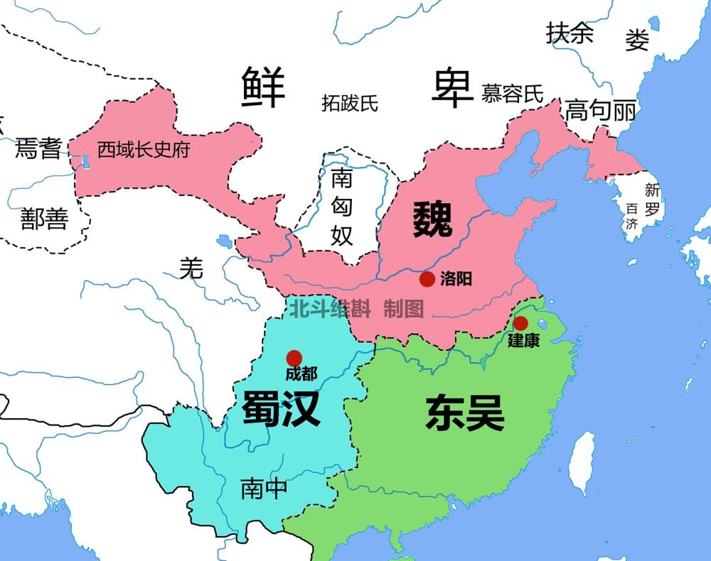 从地图看三国的演变:从东汉末年的割据到西晋的短暂统一