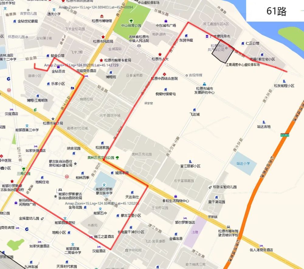 62路公交站点明细及线路图265路公交站点明细及线路图371路公交站点