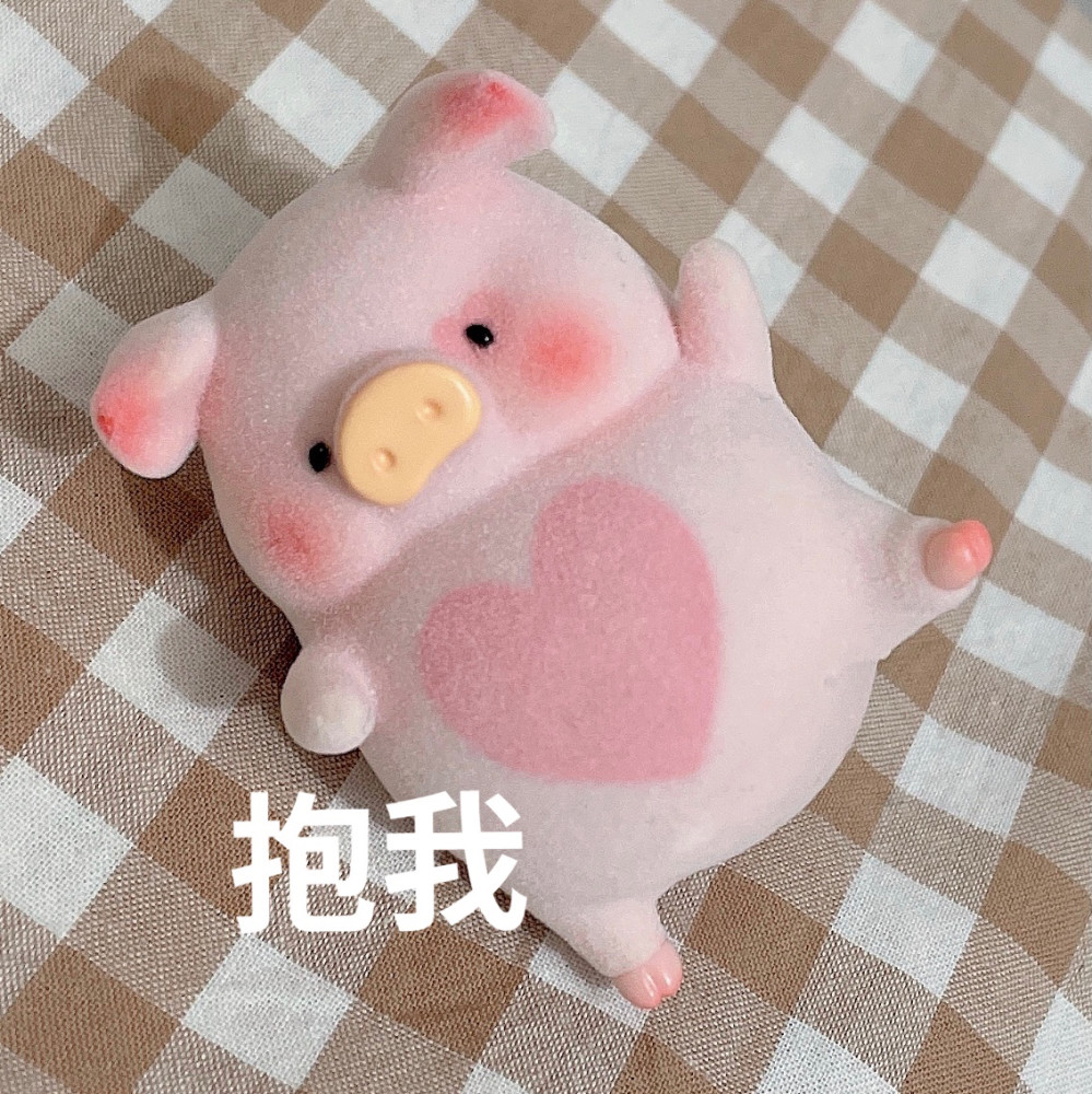 适合给对象撒娇的lulu猪表情包