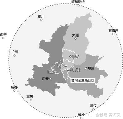 黄河金三角的位置位于晋陕豫三省交界的区域,它包括山西的运城,临汾