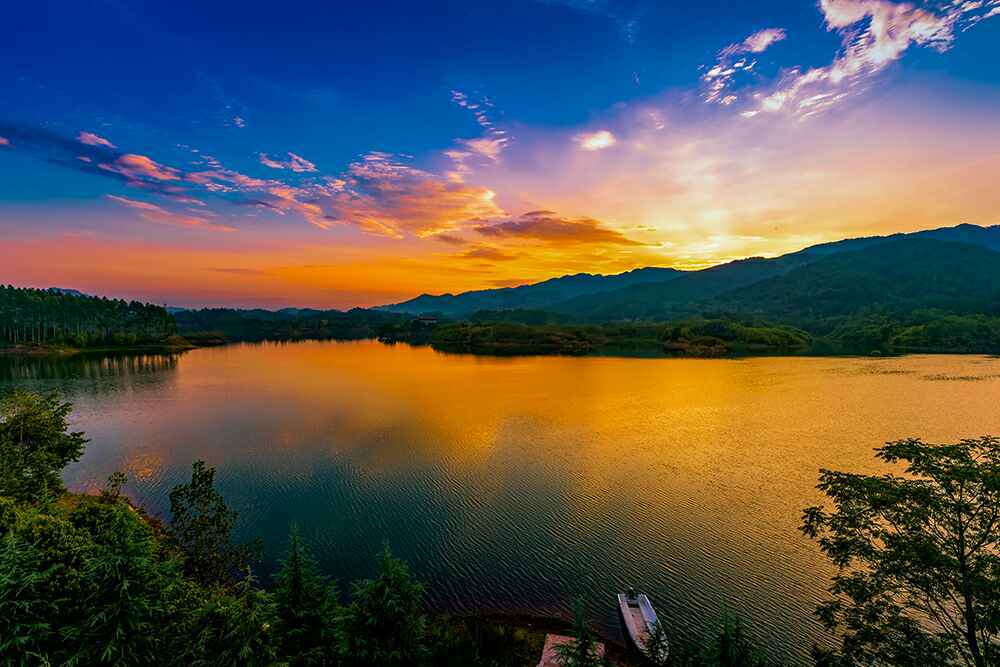 垫江迎风湖国家湿地公园美景_腾讯新闻