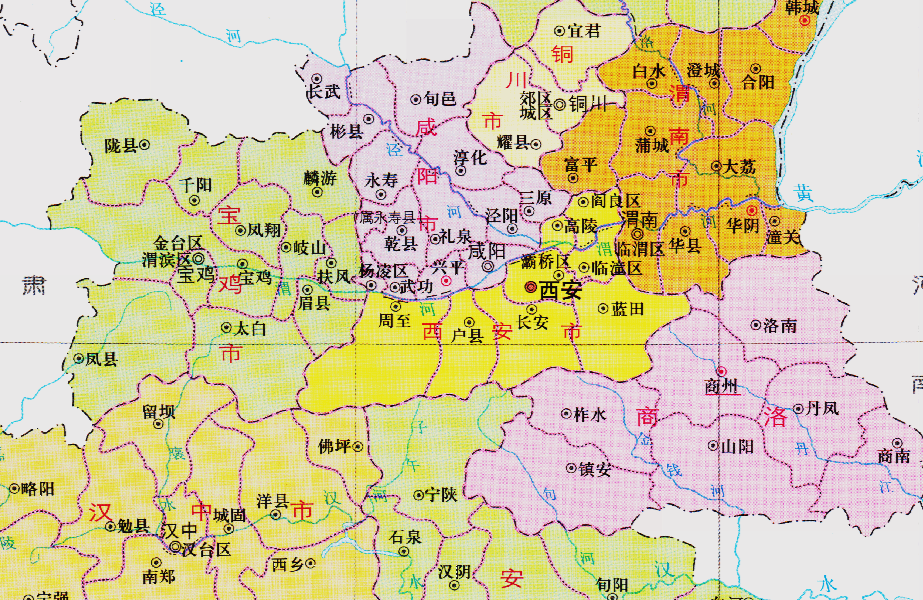 陕西省的区划调整10个地级市之一宝鸡市为何有12个区县