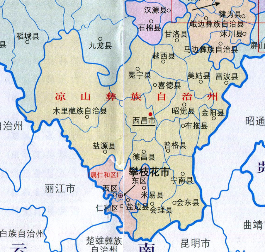 凉山州17县市人口一览会理市3905万美姑县2386万